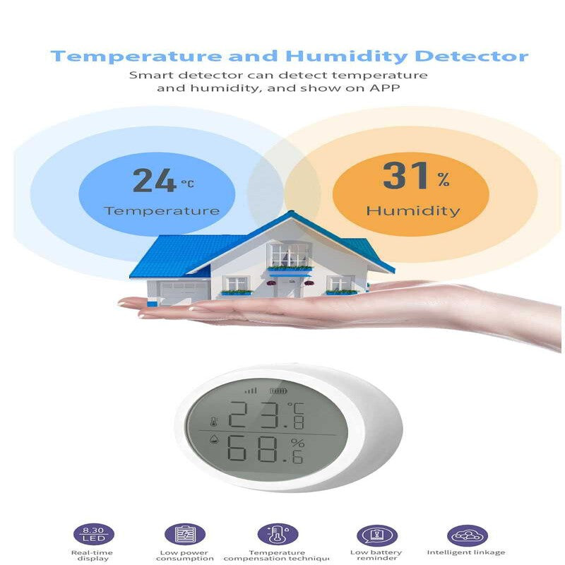Senzor Tuya Zigbee temp+umid+luminozitate (LCD) Senzor Tuya Zigbee temp+umid+luminozitate (LCD)